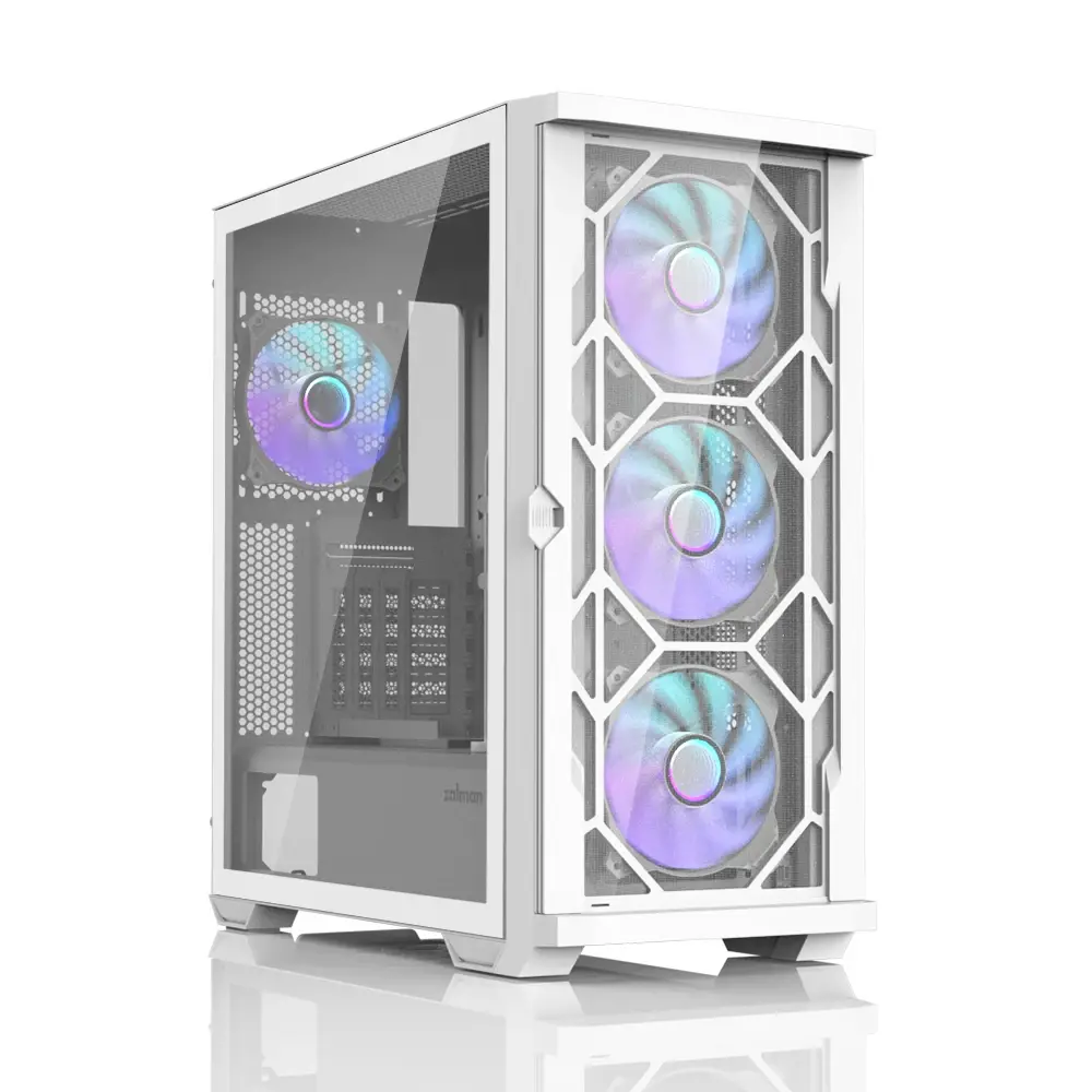 Zalman кутия Case EATX - Z10 DUO White - Mesh/Tempered Glass - image 11