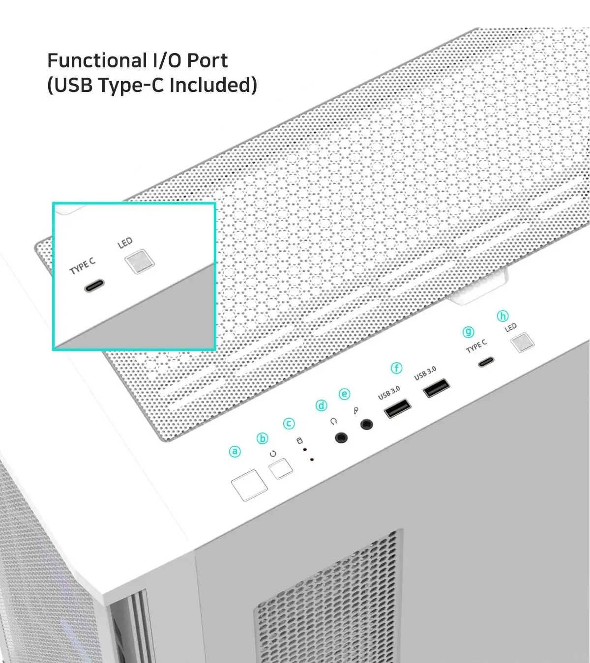 Zalman кутия Case EATX - Z10 DUO White - Mesh/Tempered Glass - image 12