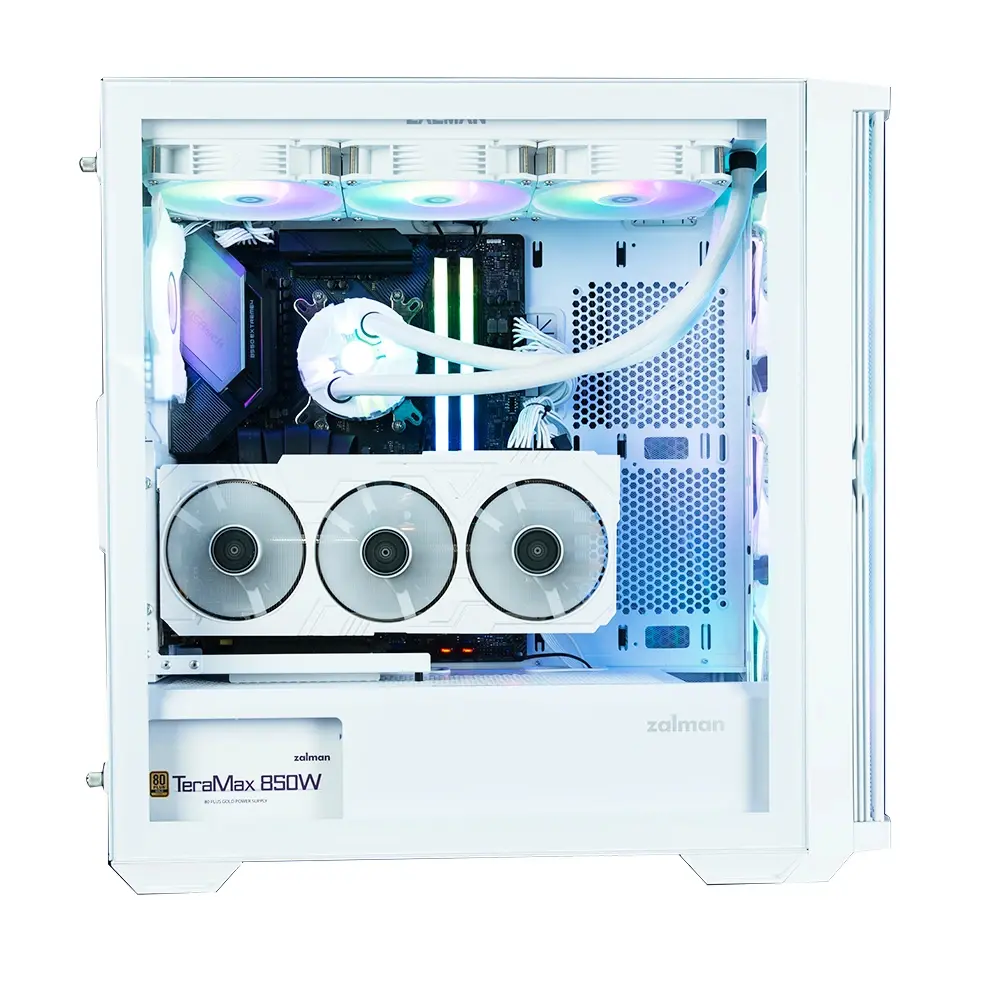 Zalman кутия Case EATX - Z10 DUO White - Mesh/Tempered Glass - image 2