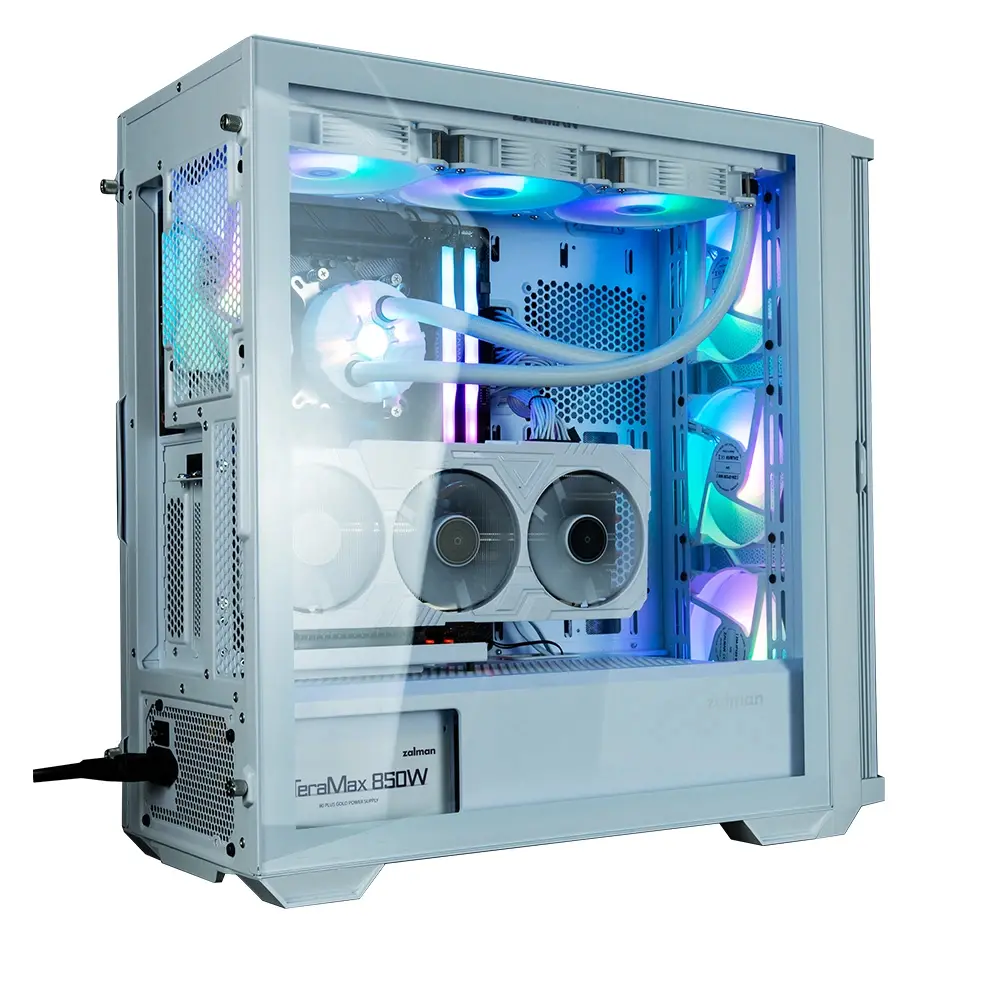 Zalman кутия Case EATX - Z10 DUO White - Mesh/Tempered Glass - image 3
