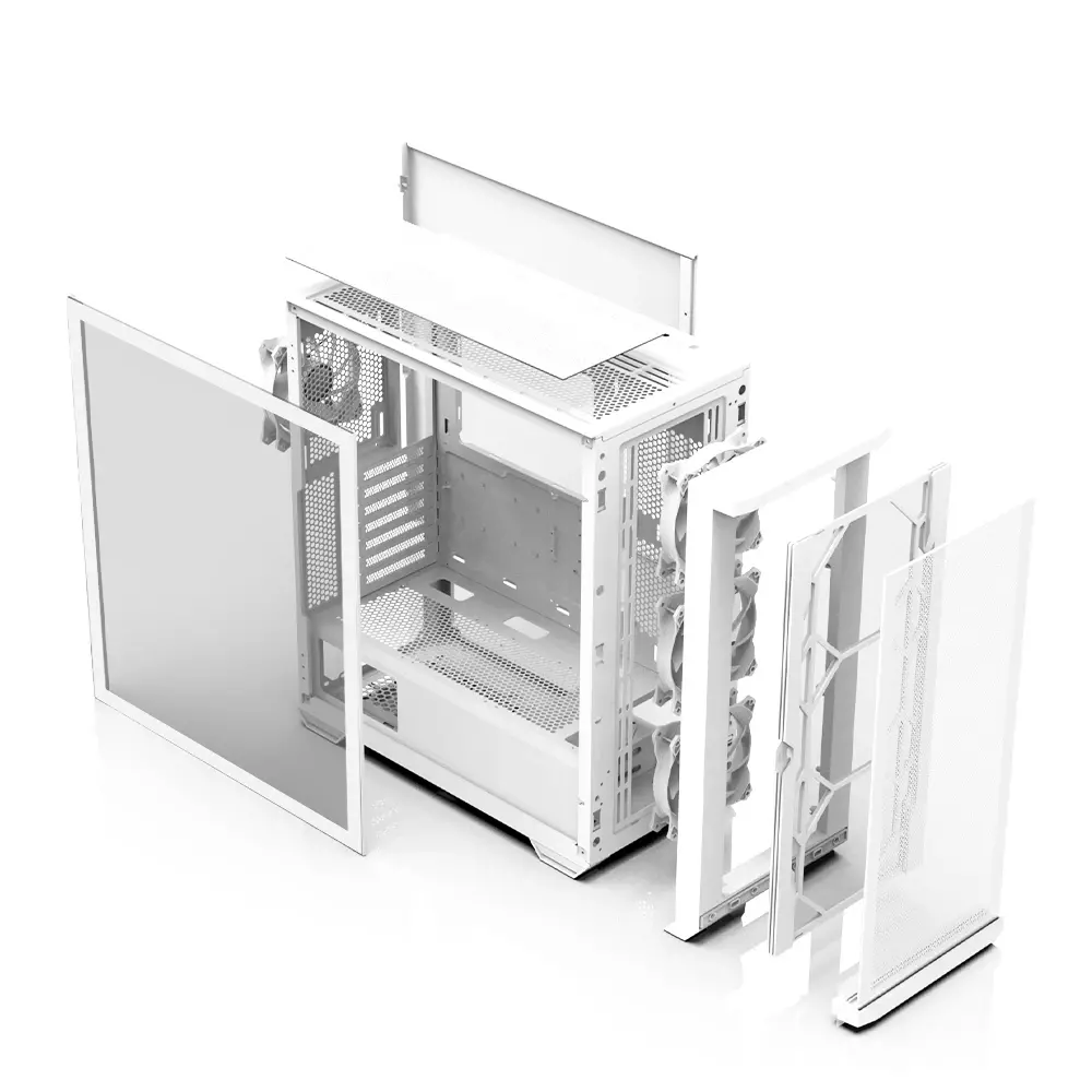 Zalman кутия Case EATX - Z10 DUO White - Mesh/Tempered Glass - image 4