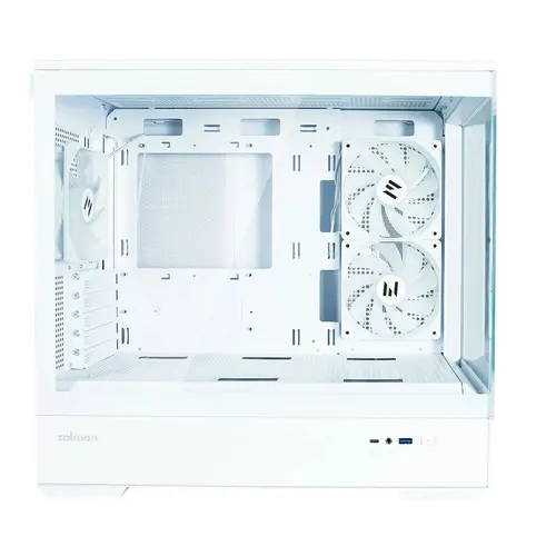 Zalman кутия Case mATX - P30 White - aRGB, Tempered Glass - image 10