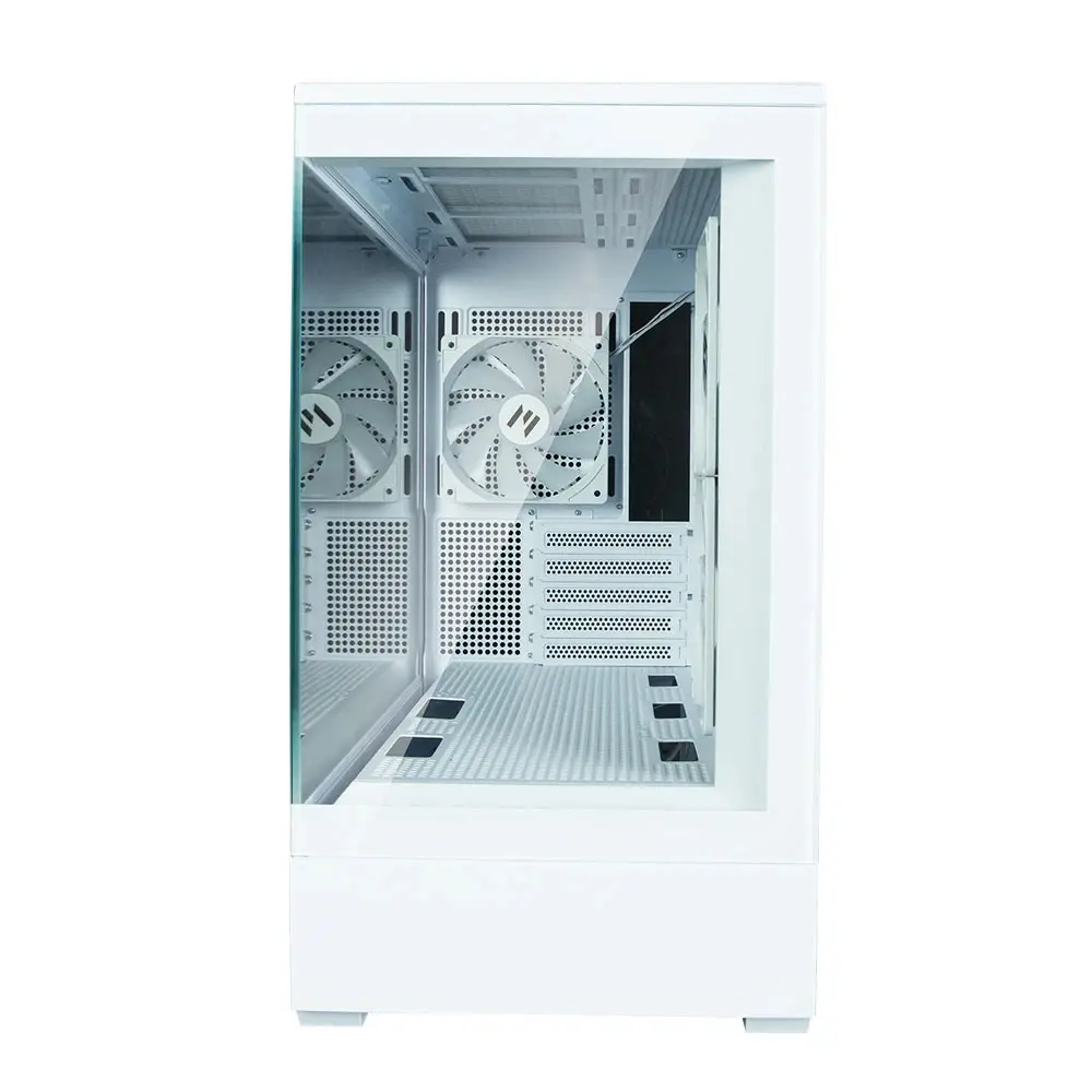 Zalman кутия Case mATX - P30 White - aRGB, Tempered Glass - image 11