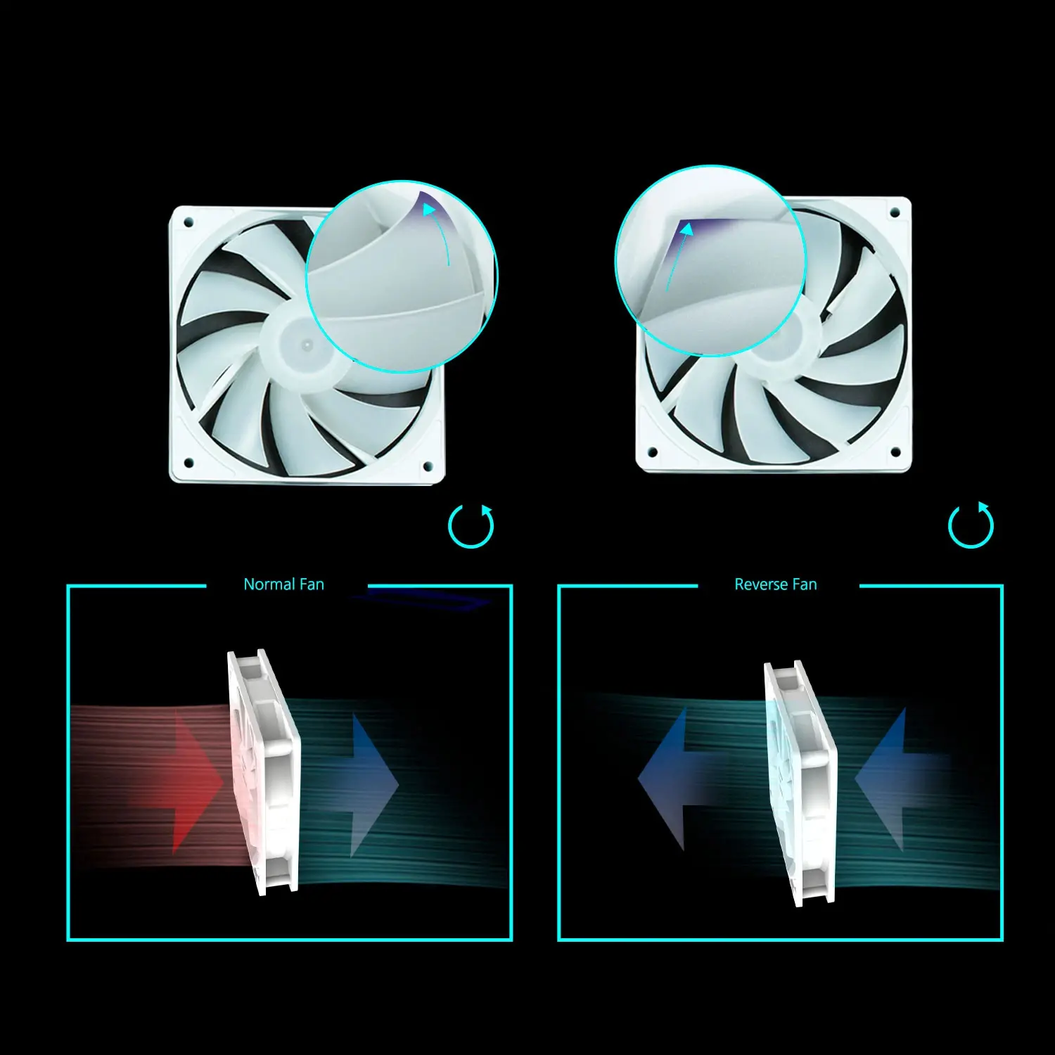Zalman кутия Case mATX - P30 White - aRGB, Tempered Glass - image 27