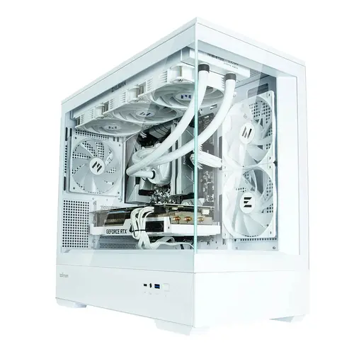 Zalman кутия Case mATX - P30 White - aRGB, Tempered Glass - image 2