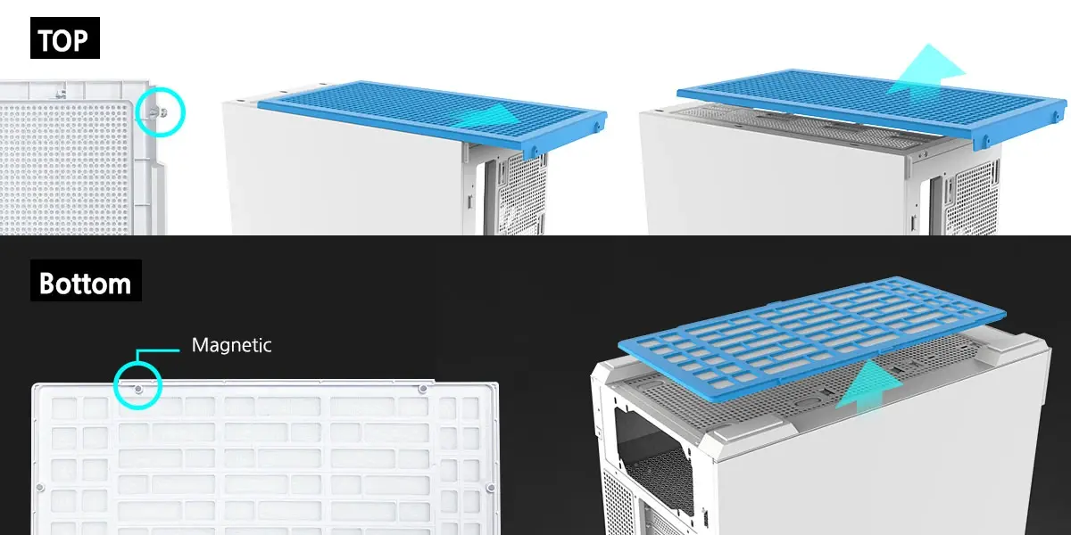 Zalman кутия Case mATX - P30 White - aRGB, Tempered Glass - image 34