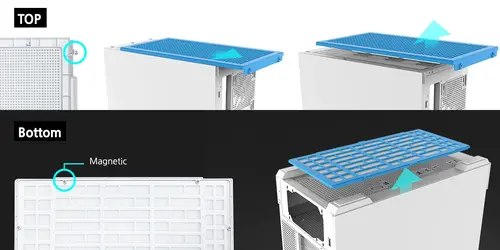 Zalman carcasă Case mATX - P30 White - aRGB, Tempered Glass - 35