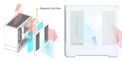 Zalman carcasă Case mATX - P30 White - aRGB, Tempered Glass - 39