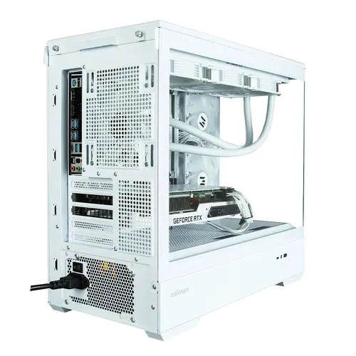 Zalman кутия Case mATX - P30 White - aRGB, Tempered Glass - image 4