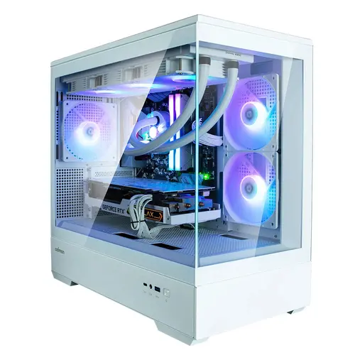 Zalman carcasă Case mATX - P30 White - aRGB, Tempered Glass - 1