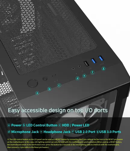 Zalman кутия Case ATX - I3 NEO TG Black - aRGB, Tempered Glass - image 10