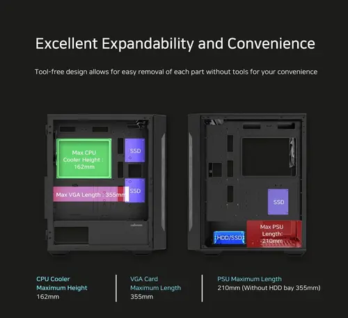 Zalman кутия Case ATX - I3 NEO TG Black - aRGB, Tempered Glass - image 13