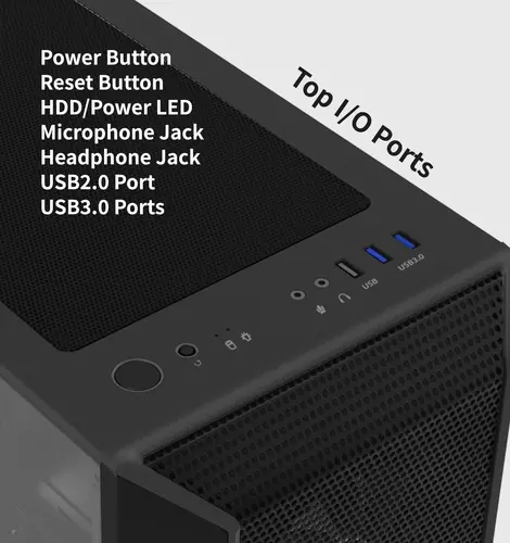 Zalman кутия Case ATX - I3 NEO Black - RGB, Mesh - image 12
