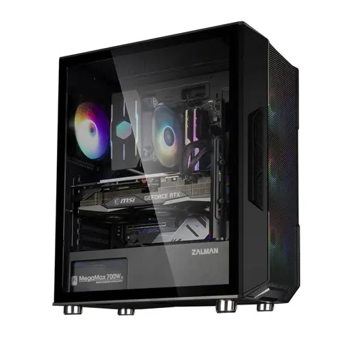 Zalman кутия Case ATX - I3 NEO Black - RGB, Mesh - image 4