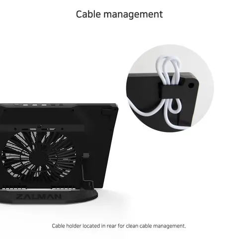 Zalman Ψύξη για laptop Notebook Cooler 17" Μαύρο ZM-NS3000 - 11