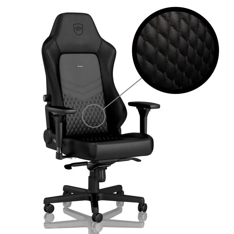 Scaun gaming noblechairs HERO Real Leather, negru - image 1