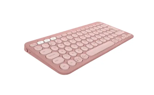 Клавиатура, Logitech Pebble Keys 2 K380s - TONAL ROSE - US INT'L - BT - N/A - INTNL-973 - UNIVERSAL - image 1