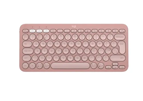 Клавиатура, Logitech Pebble Keys 2 K380s - TONAL ROSE - US INT'L - BT - N/A - INTNL-973 - UNIVERSAL