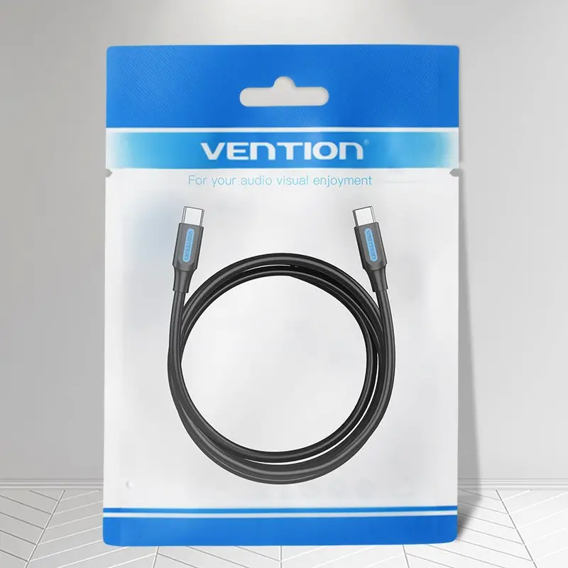 Vention Кабел USB 2.0 Type-C to Type-C - 1.5M Black 5A Fast Charge - COTBG - image 8
