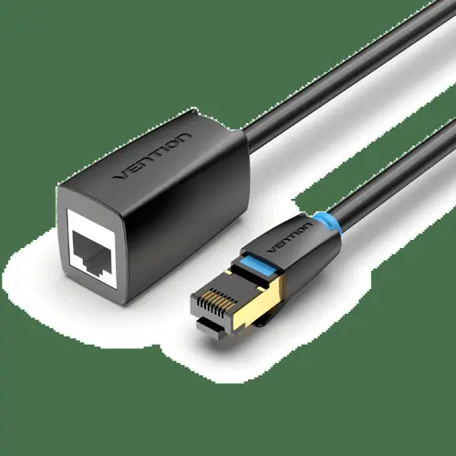Vention удължителен кабел Cat.8 SSTP Extension Patch Cable 1M Black 40Gbps - IKHBF - image 2