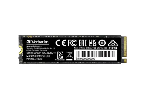 Твърд диск, Verbatim Vi5000 Internal PCIe NVMe M.2 SSD 512GB - image 1