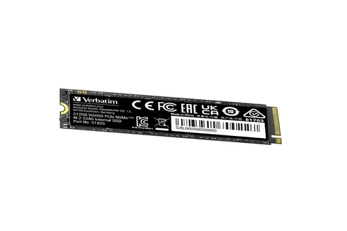 Твърд диск, Verbatim Vi5000 Internal PCIe NVMe M.2 SSD 512GB - image 3