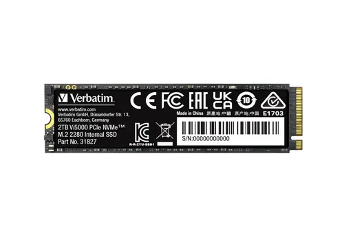 Твърд диск, Verbatim Vi5000 Internal PCIe NVMe M.2 SSD 2TB - image 1