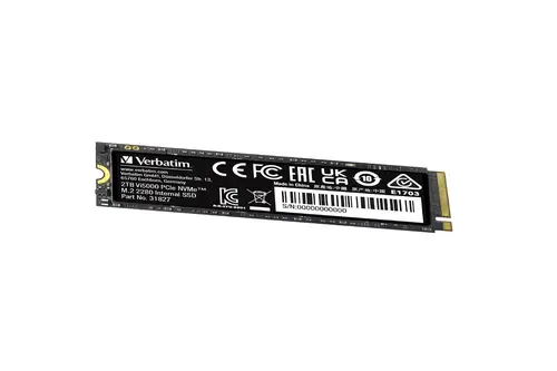 Твърд диск, Verbatim Vi5000 Internal PCIe NVMe M.2 SSD 2TB - image 3