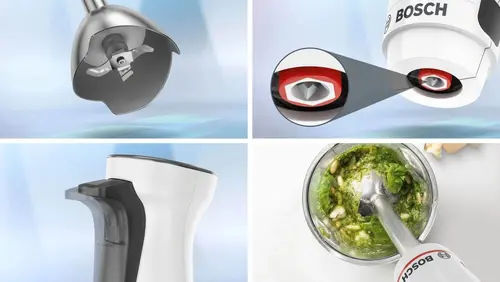 Пасатор, Bosch MSM4W220, SER4, Blender, ErgoMaster, 600 W, Dynamic Speed Control, QuattroBlade System, Included Blender, Chopper & Measuring cup, White - image 5