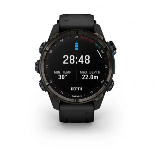 Garmin Descent™ Mk3i – 43 мм|Carbon grey DLC титан с черна силиконова каишка 010-02753-11 - image 1