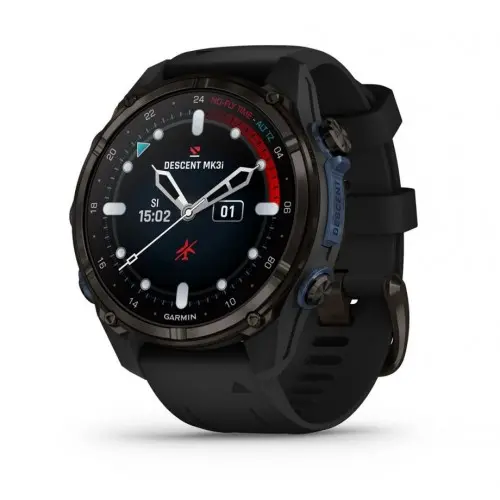 Garmin Descent™ Mk3i - 43мм - Descent™ Mk3i – 43 мм|Carbon grey DLC титан с черна силиконова каишка 010-02753-11