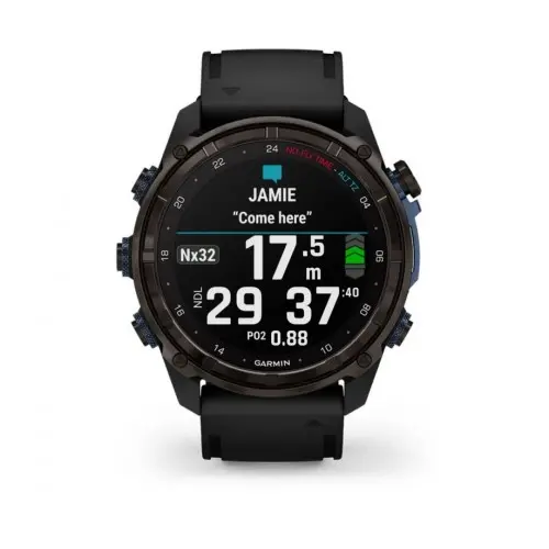 Garmin Descent™ Mk3i - 51мм - Descent™ Mk3i – 51 мм|Carbon grey DLC титан с черна силиконова каишка 010-02752-11 - image 1