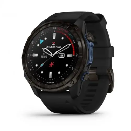 Garmin Descent™ Mk3i – 51 мм|Carbon grey DLC титан с черна силиконова каишка 010-02752-11