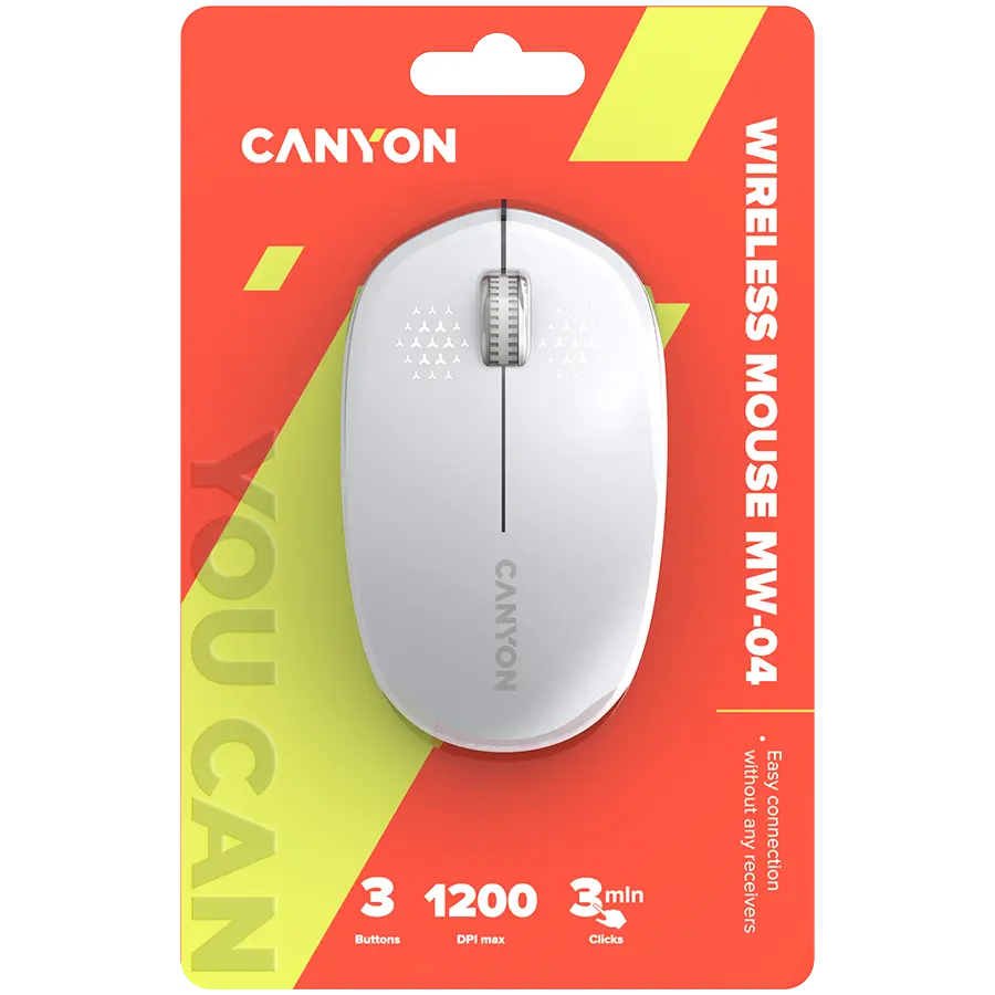 CANYON mouse MW-04 3buttons BT Wireless White - image 5