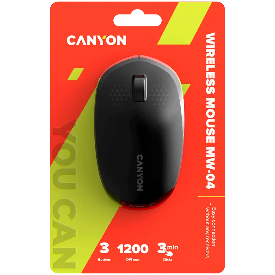 CANYON mouse MW-04 3buttons BT Wireless Black - image 5