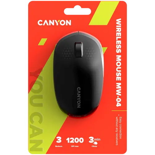 CANYON mouse MW-04 3buttons BT Wireless Black - image 5