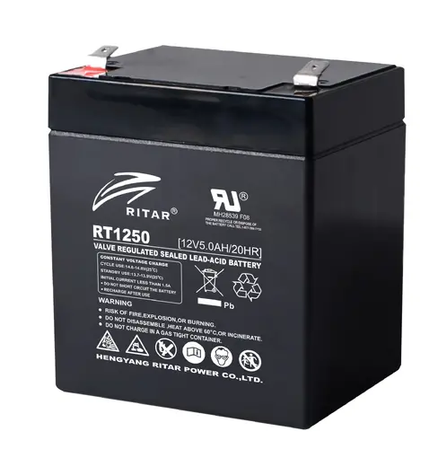 Baterie cu plumb RITAR, (RT1250) AGM, 12V, 5Ah, 90/ 70/ 10 1mm, Terminal 1 Baterie cu plumb RITAR, (RT1250) AGM, 12V, 5Ah, 90/ 70/ 10 1mm, Terminal 1