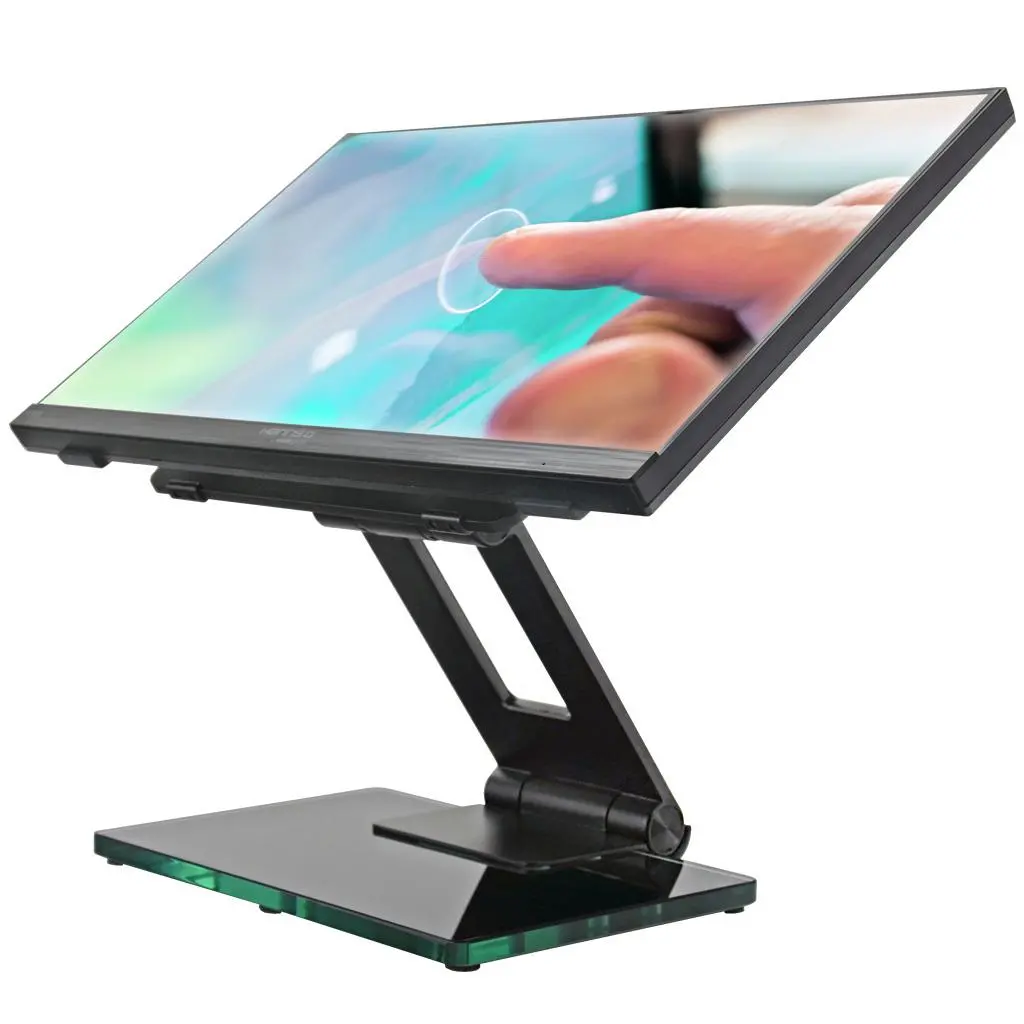 Стойка за тъч монитор Hannspree POS Stand Deluxe, 10.1" - 23", Черна - image 3