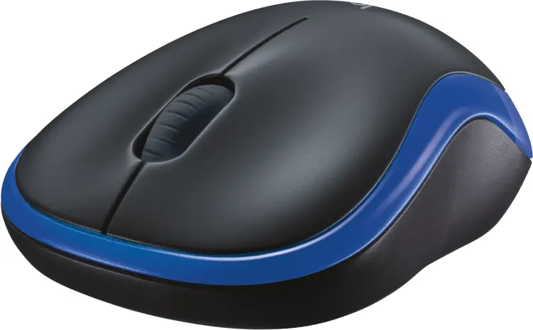 Mouse, LOGITECH M185 WL/NB/BLACK+BLUE - image 3
