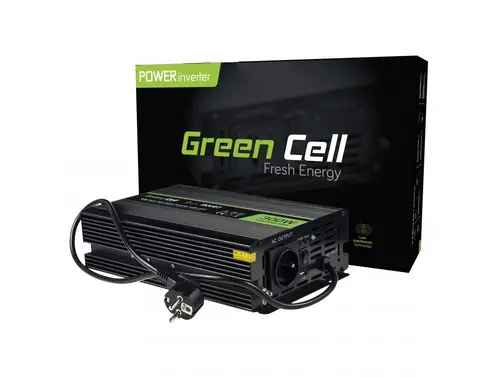 Inverter UPS GREEN CELL, 12V, 300W/600W, Καθαρό ημίτονο - 1