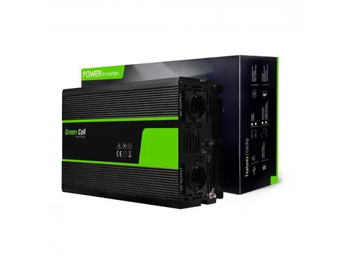 Инвертор GREEN CELL, 12/220V, DC/AC, 2000W/4000W, Чиста синусоида - image 1