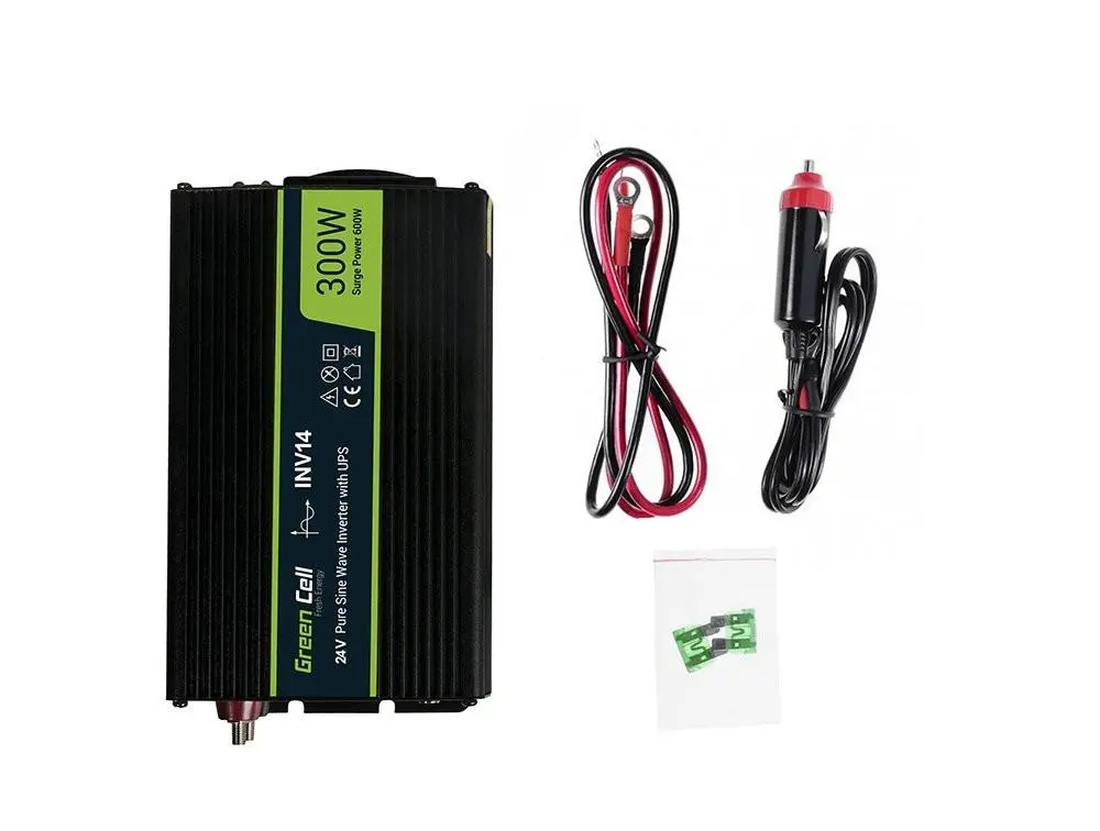 Инвертор GREEN CELL 24V/300W  чиста синусоида - image 2