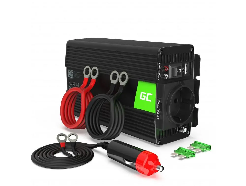 Inverter GREEN CELL 24V/500W καθαρό ημίτονο