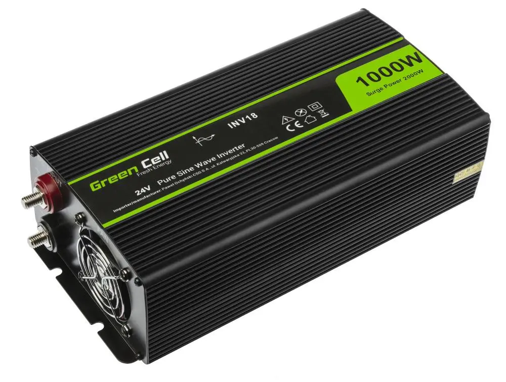 Инвертор GREEN CELL 24V/1000W  чиста синусоида - image 2