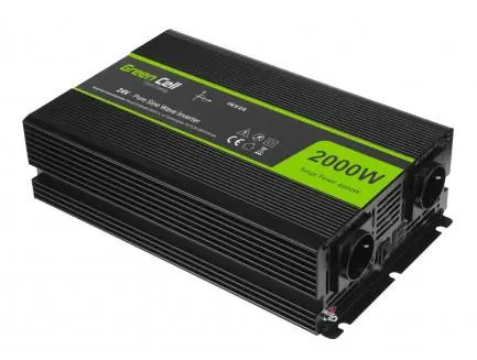 Inverter GREEN CELL 24V/2000W καθαρού ημιτόνου - 1