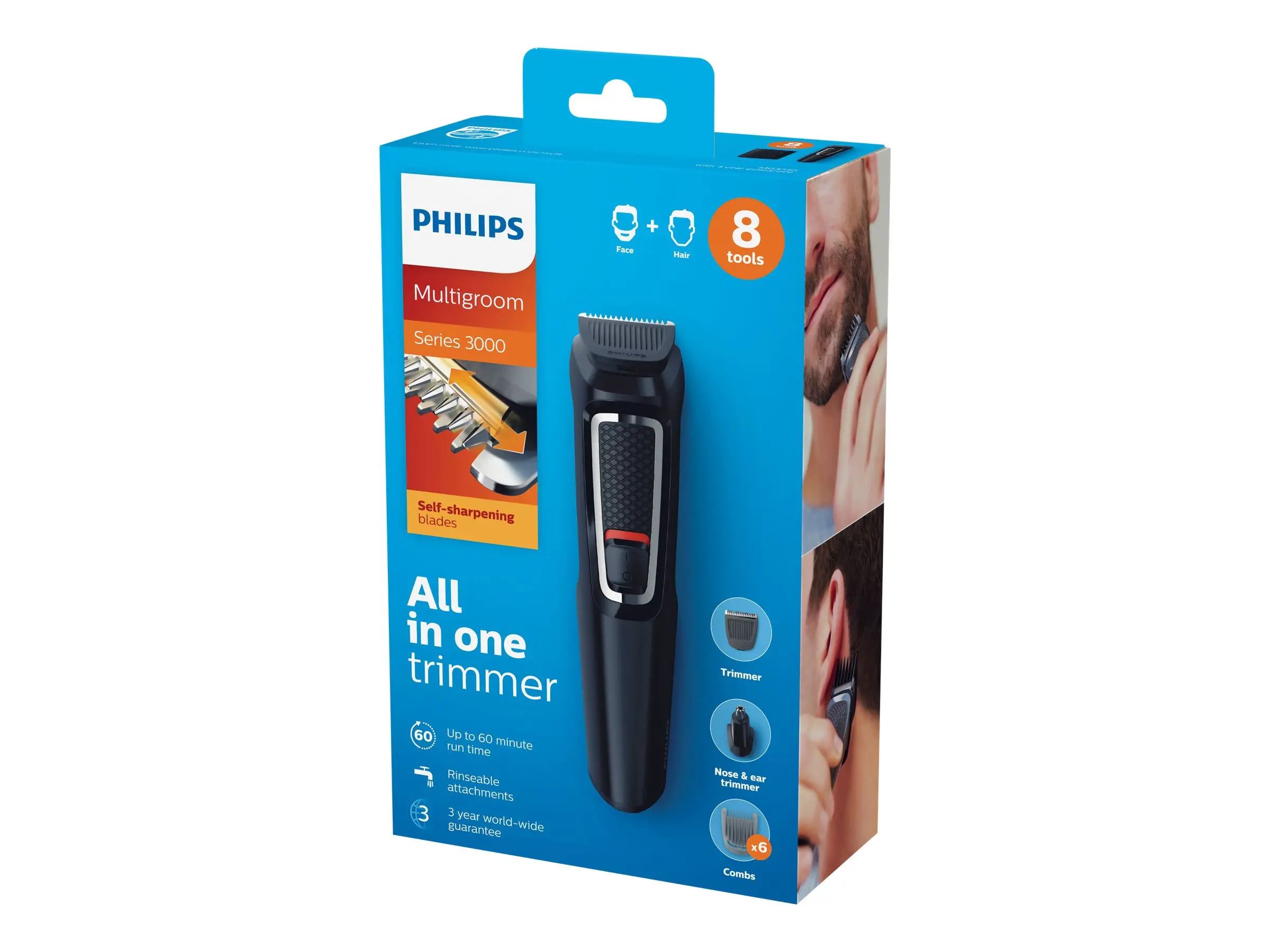 Philips Тример Multigroom series 3000 „8 в 1“, лице и коса 8 - image 10