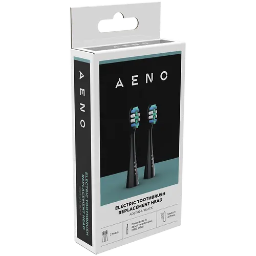 AENO Replacement toothbrush heads, Black, Dupont bristles, 2pcs in set (for ADB0002S/ADB0001S) - image 3