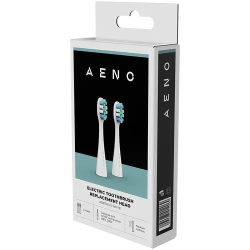 AENO Replacement toothbrush heads, White, Dupont bristles, 2pcs in set (for ADB0001S/ADB0002S) - image 2