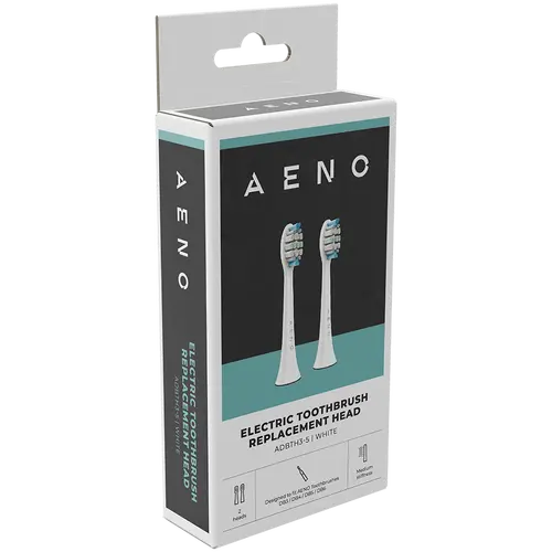 AENO Replacement toothbrush heads, White, Dupont bristles, 2pcs in set (for ADB0003/ADB0005 and ADB0004/ADB0006) - image 3