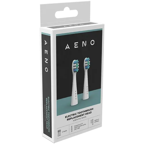 AENO Replacement toothbrush heads, White, Dupont bristles, 2pcs in set (for ADB0007/ADB0008) - image 3